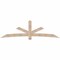 Ekena Millwork Alberta Smooth Timber Gable Bracket, Douglas Fir, 108"W x 31 1/2"H x 1 1/2"D x 5 1/2"F, 7/12 Pitch GBW108X31X0206ALB00SDF - alternate 1